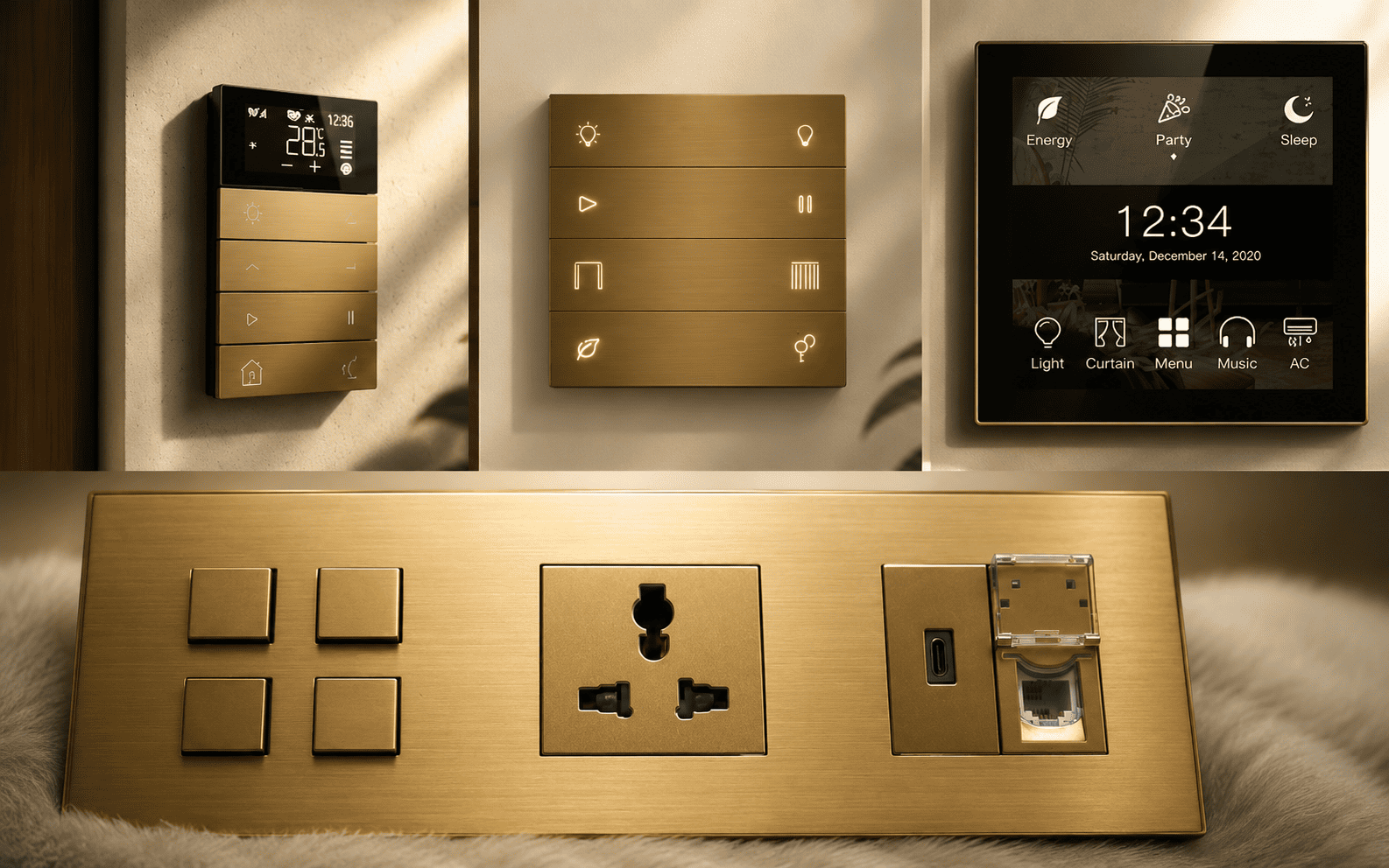 Smart and designer touch switches